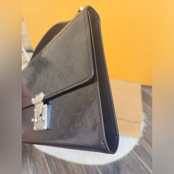 Glace Anouchka Pochette MM Noir Monogram Black Clutch - Picture 7 of 16